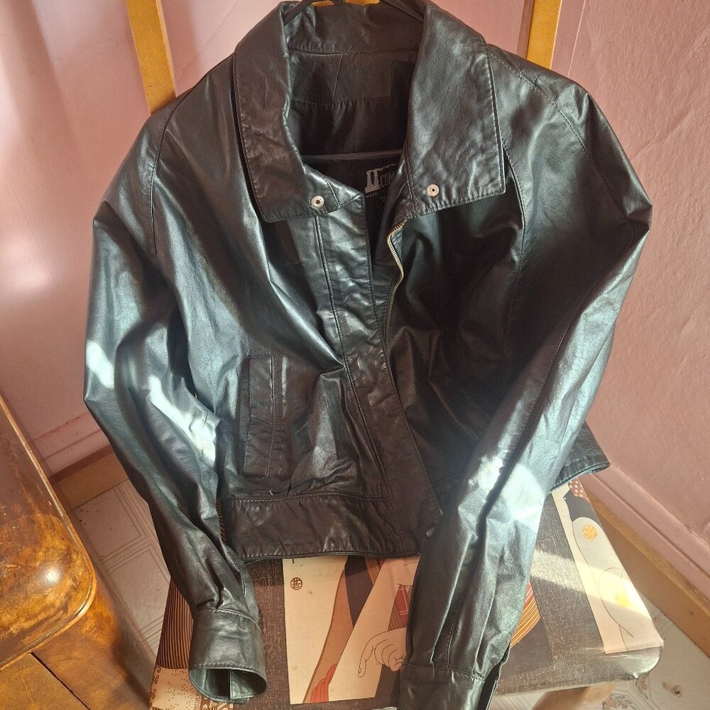 Women's Vintage Comint Bomber Jacket Black Size M